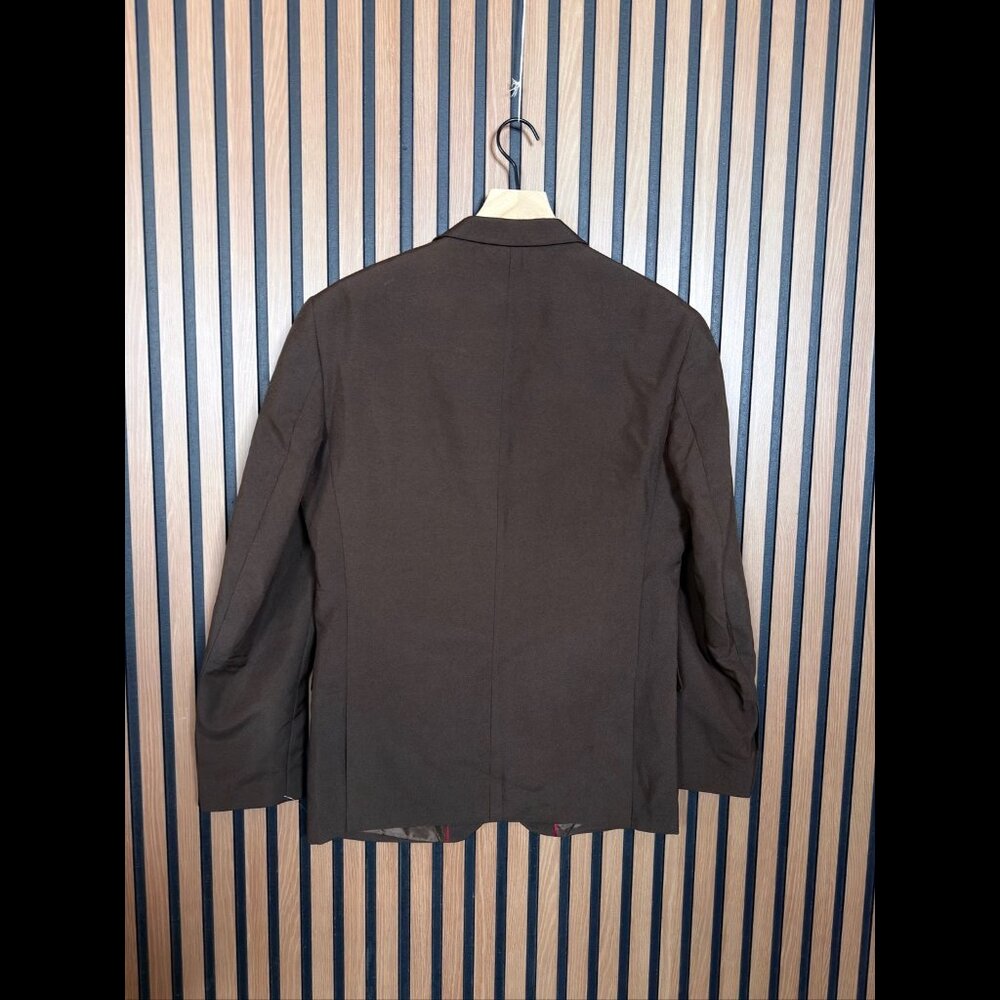 BraveMan Blazer 38R Men’s Brown Slim Fit 2 Button Suit Jacket - Picture 2 of 8